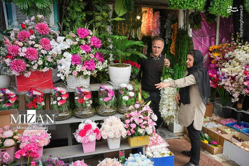 عکس/ بازار گل در آستانه بهار
