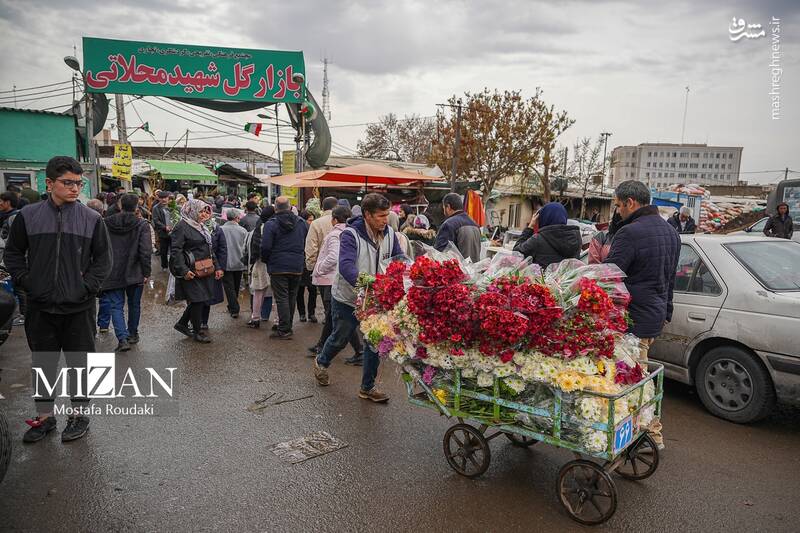 عکس/ بازار گل در آستانه بهار