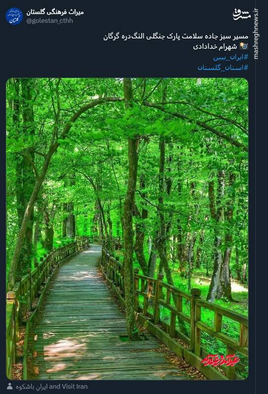 مسیر سبز پارک جنگلی النگدره +عکس