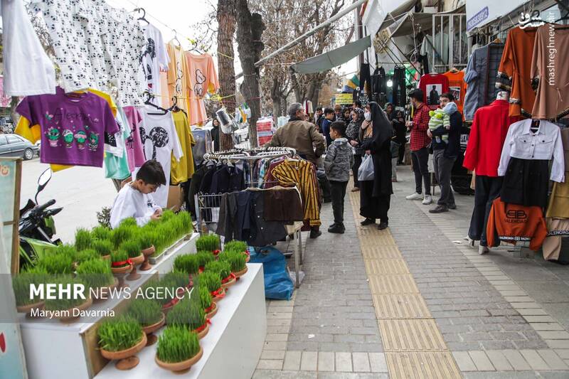 عکس/ حال و هوای بجنورد در آستانه عید نوروز