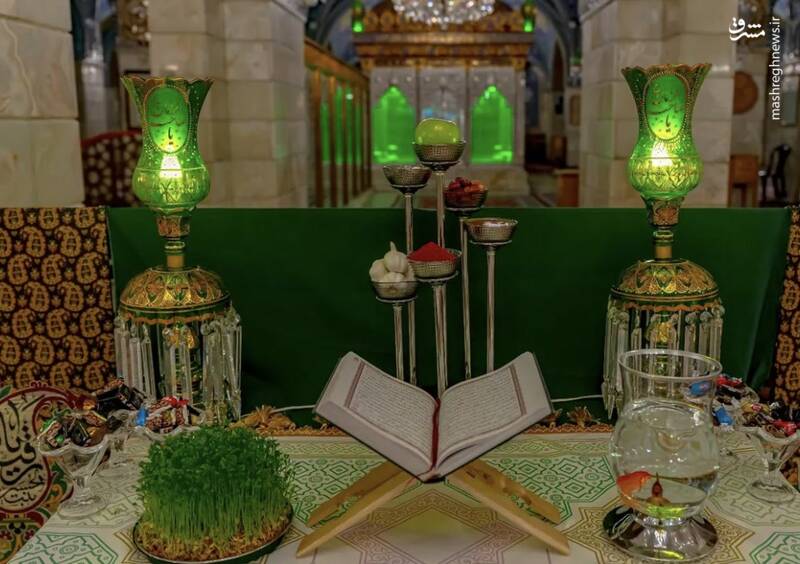 سفره هفت سین در حرم حضرت رقیه (س) +عکس