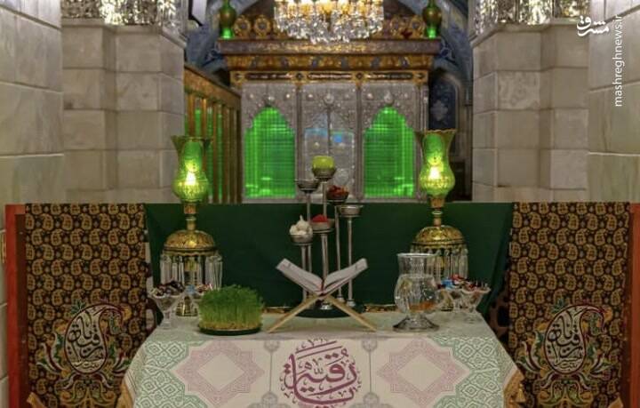 سفره هفت سین در حرم حضرت رقیه (س) +عکس