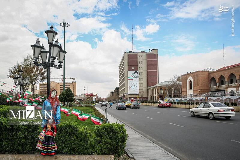 عکس/ خیابانهای خلوت تهران در اولین روز بهار