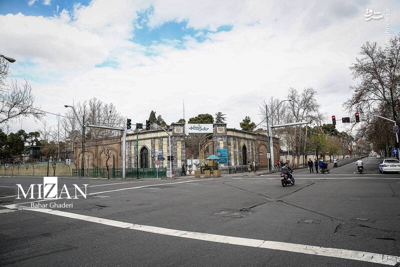 عکس/ خیابانهای خلوت تهران در اولین روز بهار