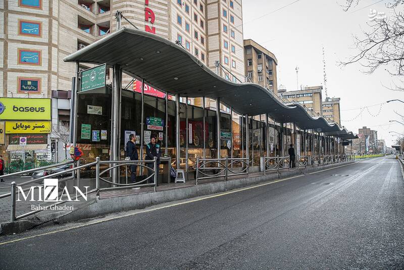 عکس/ خیابانهای خلوت تهران در اولین روز بهار