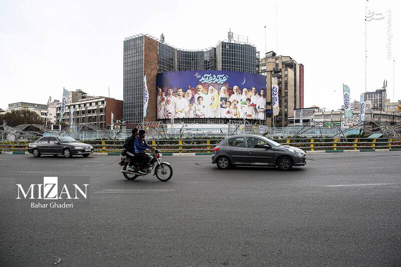 عکس/ خیابانهای خلوت تهران در اولین روز بهار