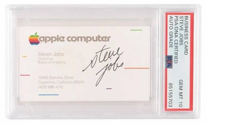 عکس | کارت ویزیت این شخص ۱۸۱ هزار دلار فروخته شد!