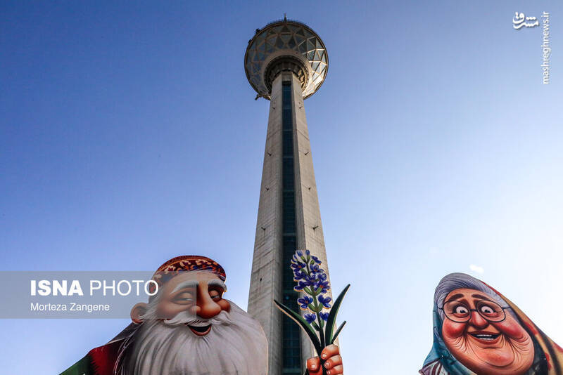 مسافران نوروزی برج میلاد تهران مسافران نوروزی برج میلاد تهران