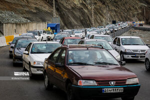 ترافیک سنگین و اعمال محدودیت مقطعی در آزادراه تهران - شمال