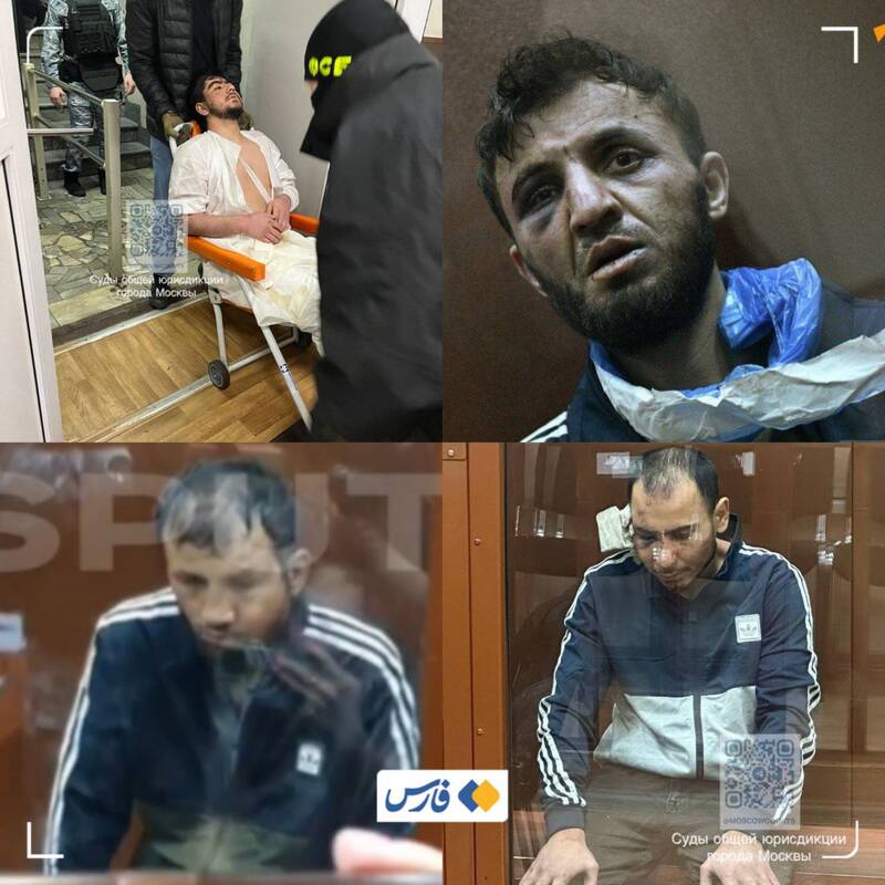 انتشار تصاویر چهار متهم حمله تروریستی به تالار کنسرت مسکو