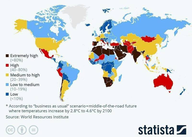پیشبینی تنش آبی در سال ۲۰۵۰