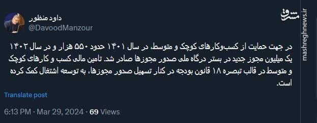 صدور یک میلیون مجوز جدید در بستر درگاه ملی صدور مجوزها