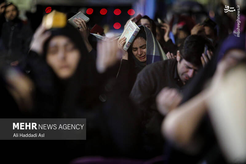 عکس/ مراسم شب قدر در مسجد دانشگاه تهران