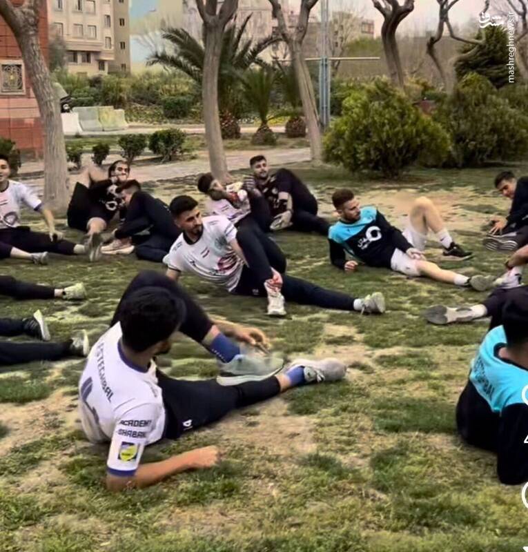 وضعیت تاسفبار محل تمرین استقبال +عکس