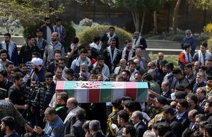 مراسم تشییع و تدفین پیکر شهید گمنام در فدراسیون تیراندازی