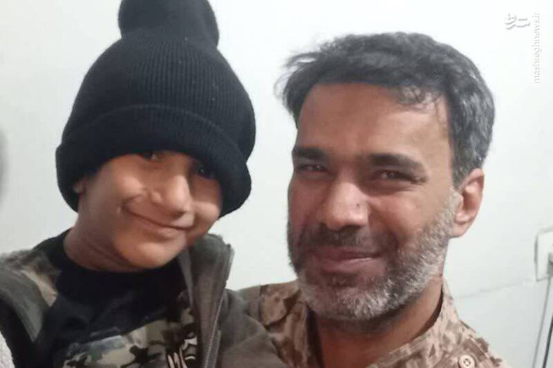 تصویری از شهید حسین انتظاریان در حادثه تروریستی چابهار