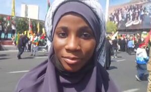 پیام دختر نیجریه‌ای به مردم فلسطین در روز قدس