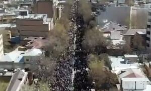 تصاویر هوایی از حضور همدانی‌ها در راهپیمایی روز قدس