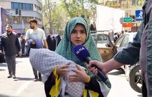 پیام نوجوانان تهرانی به کودکان فلسطین