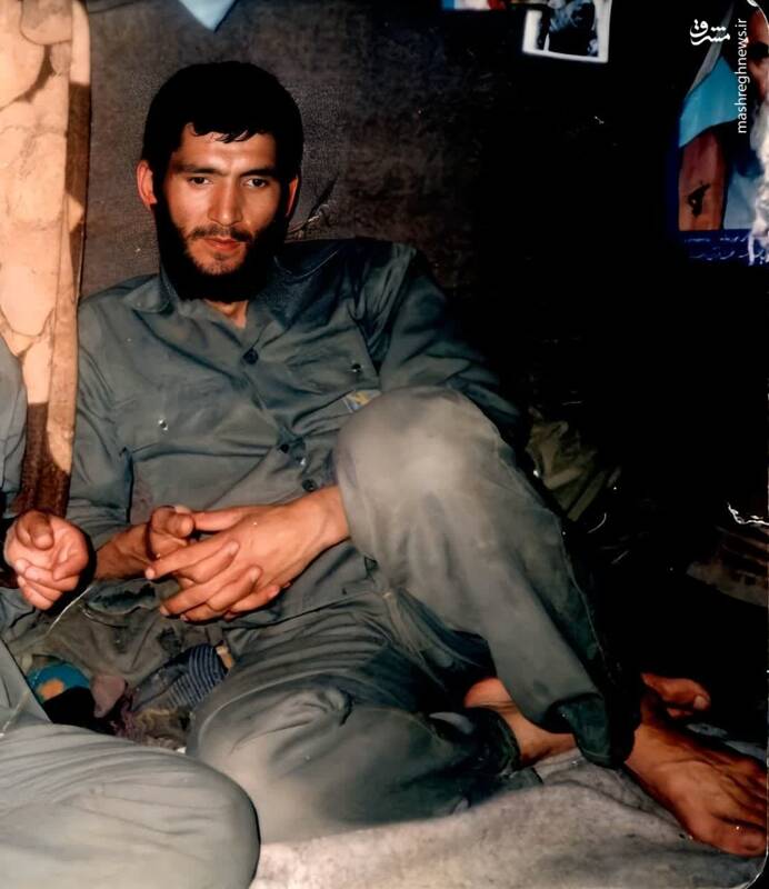 تصویری از شهید تشنه لب روز ۲۳ رمضان