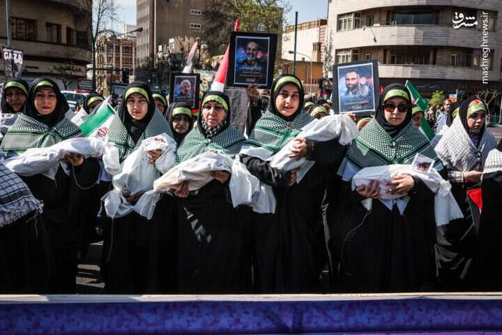 شکوه حضور ایرانیان در راهپیمایی روز قدس/ تشییع پیکر شهدای حمله تروریستی به کنسولگری ایران در دمشق +فیلم و عکس