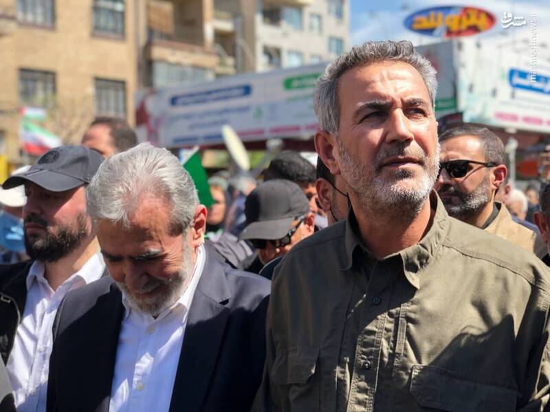 زیاد نخاله دبیرکل جنبش جهاد اسلامی فلسطین و ابوفدک المحمداوی، نائب رئیس حشدالشعبی