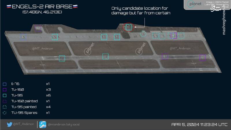 حمله پهپادی ناموفق اوکراین به ۳ پایگاه هوایی روسیه/ عملکرد درخشان سامانه Pantsir و نجات دهها جنگنده روسی +نقشه و تصاویر