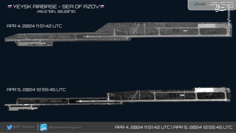 حمله پهپادی ناموفق اوکراین به ۳ پایگاه هوایی روسیه/ عملکرد درخشان سامانه Pantsir و نجات دهها جنگنده روسی +نقشه و تصاویر