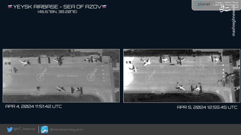 حمله پهپادی ناموفق اوکراین به ۳ پایگاه هوایی روسیه/ عملکرد درخشان سامانه Pantsir و نجات دهها جنگنده روسی +نقشه و تصاویر