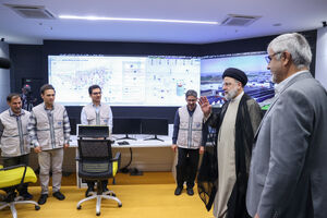 حضور رئیسی در بهره‌برداری از پروژه‌های آب و فاضلاب شهر تهران