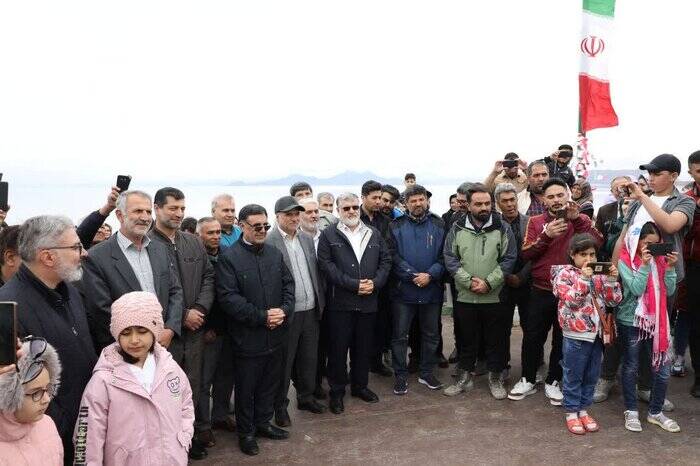 حجم آب دریاچه ارومیه به ۱.۹ میلیارد مترمکعب رسید/ ورودی آب ۴۱۱ مترمکعب بر ثانیه