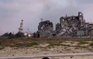 ویرانی گسترده در برج‌های مسکونی اسرا در اردوگاه النصیرات