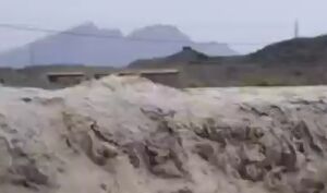طغیان رودخانۀ فصلی جلایی کلگ نیکشهر