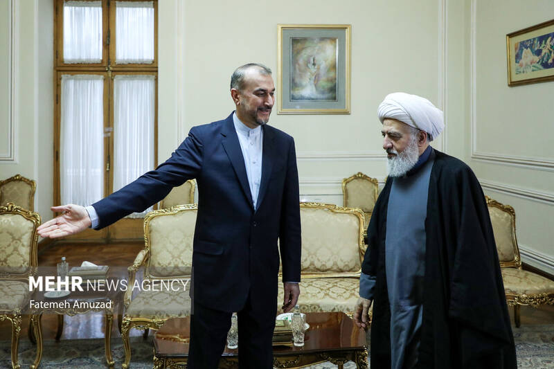 دیدار نایب رییس مجلس اعلای شیعیان لبنان با وزیر امور خارجه