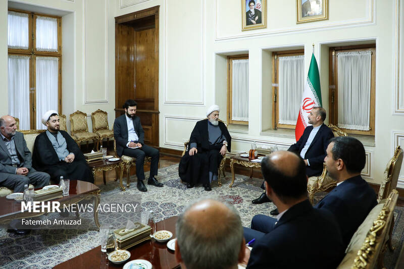 دیدار نایب رییس مجلس اعلای شیعیان لبنان با وزیر امور خارجه