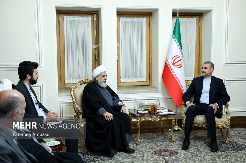 دیدار نایب رییس مجلس اعلای شیعیان لبنان با وزیر امور خارجه