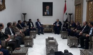 دیدار غریب‌آبادی با رئیس مجلس سوریه