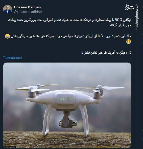 واکنش طنز کاربران به حمله ریزپرنده اسرائیلی +عکس