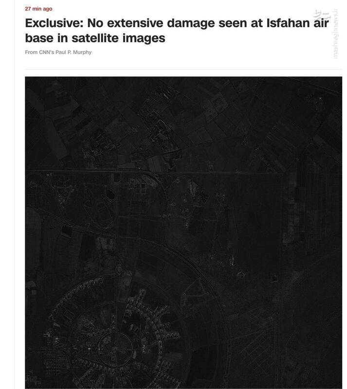 نخستین تصویر ماهواره‌ای از پایگاه هوایی در اصفهان بعد از حمله صهیونیست ها