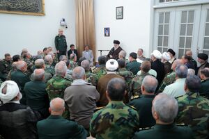 اولین تصویر از دیدار جمعی از فرماندهان نیروهای مسلح با رهبر انقلاب