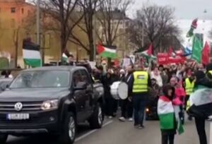 تظاهرات حامیان فلسطین در پایتخت سوئد