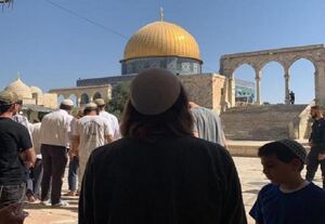 حضور یهودیان در مسجدالاقصی در اولین روز عید پسح