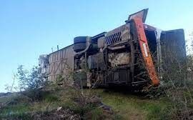 ۱۴ مصدوم واژگونی اتوبوس حامل مسافران ایرانی در ارمنستان