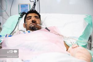 اولین تصاویر از مجروح تازه داماد حمله تروریستی جیش‌الظلم