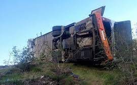 فیلم/ 14 مصدوم واژگونی اتوبوس حامل مسافران ایرانی در ارمنستان