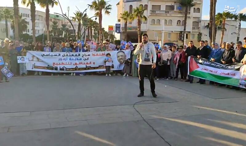فیلم/ تظاهرات همبستگی با غزه در مراکش