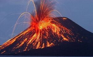 فوران آتشفشان در اندونزی