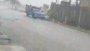 فیلم/بارش شدید باران در زابل شمال سیستان و بلوچستان