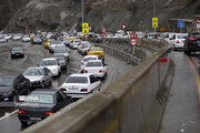 ترافیک سنگین در جاده‌های منتهی به تهران