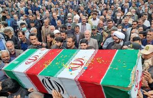 تشییع پیکر شهید مرزبانی در شهر قروه کردستان